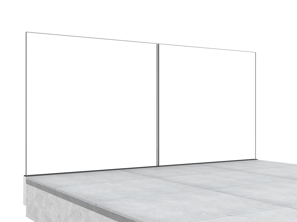 Garde-corps terrasse GLASSFIT 1704 vue int&eacute;rieure